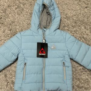NWT Gerry Toddler Light Blue Puffer Jacket - 2T